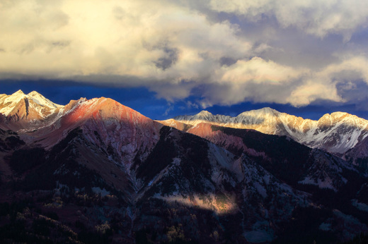 Avery Peak, The Camel Humps, and the White Rock Massif.
