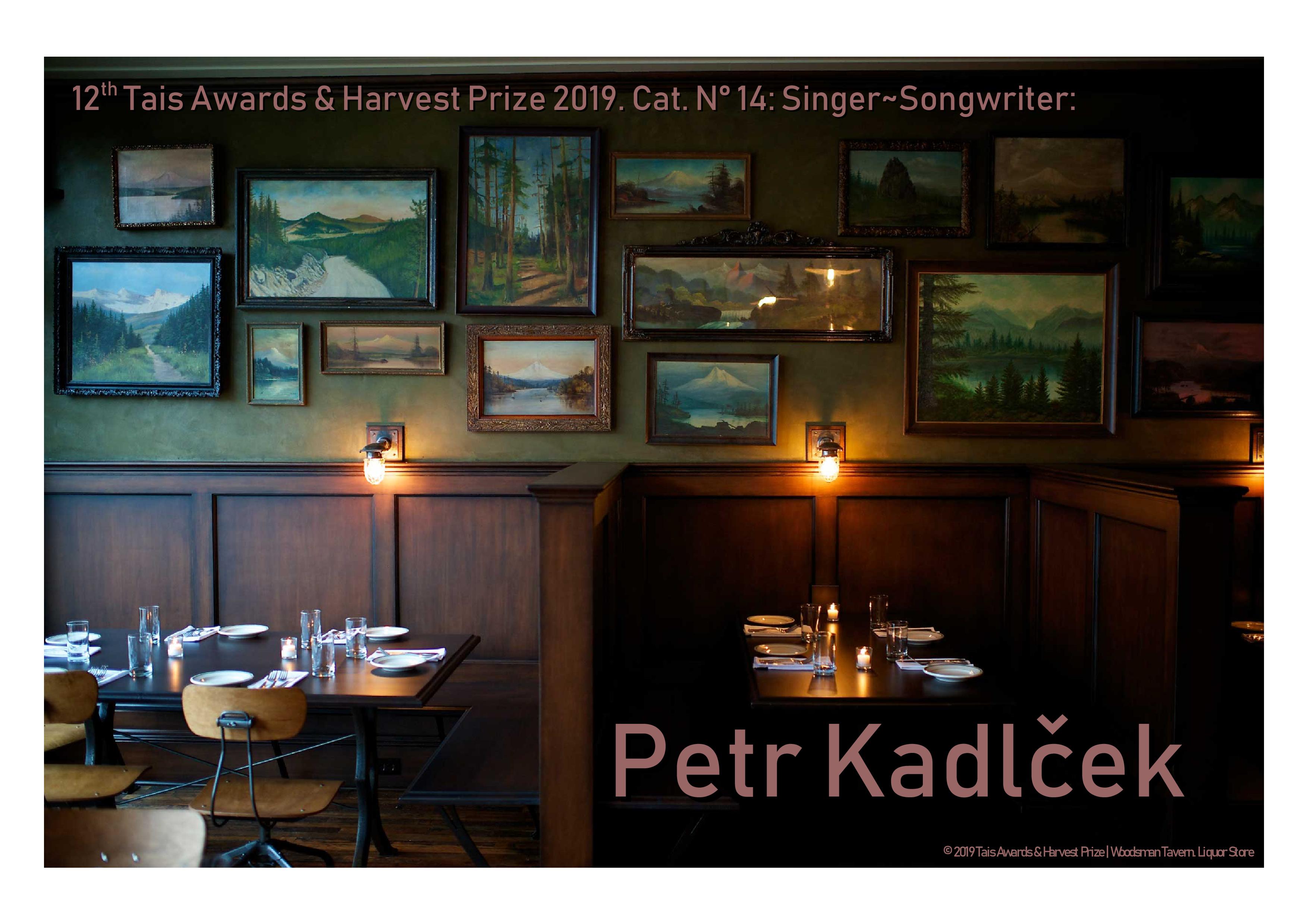 12th Tais Awards & Harvest Prize 2019 Singer~Songwriter PETR KADLČEK